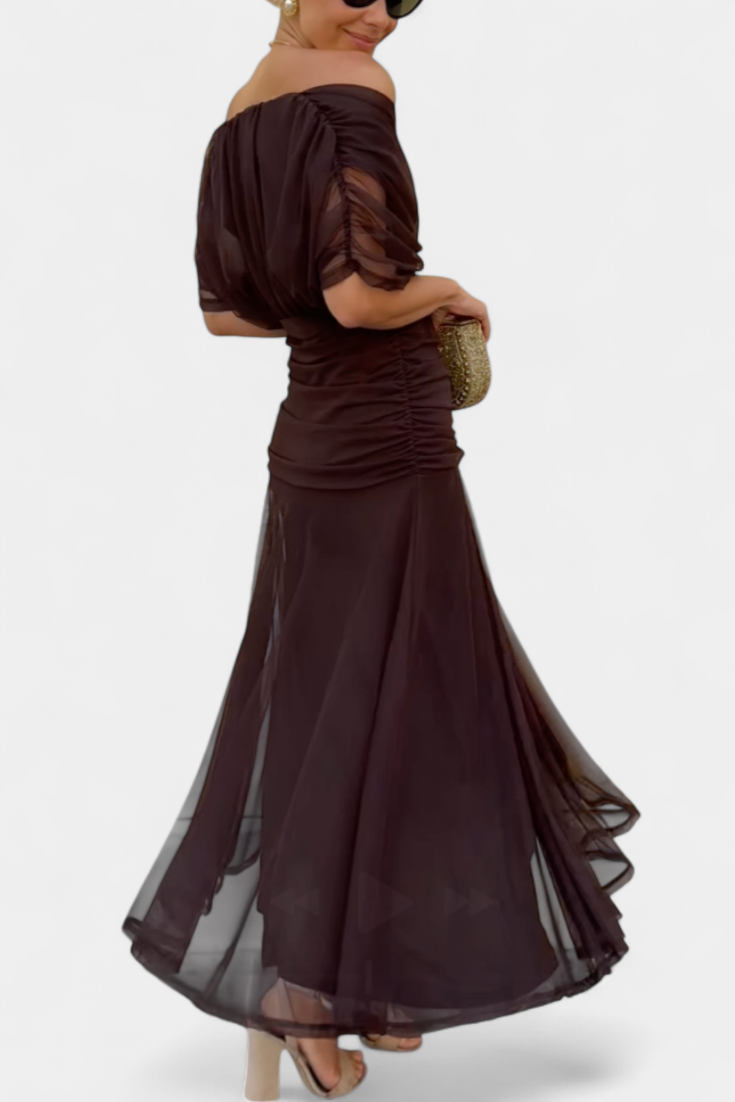 Alondra™ | Long Floral Dress with V-Neck
